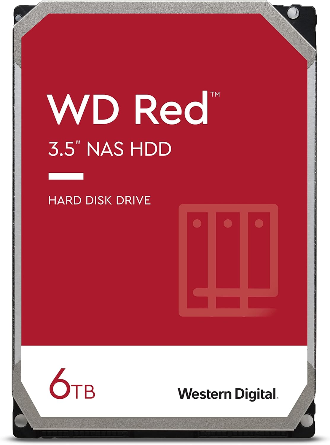 Western Digital 6TB WD Red NAS Internal Hard Drive HDD – 5400 RPM, SATA 6 Gb/s, SMR, 256MB Cache, 3.5″ – WD60EFAX