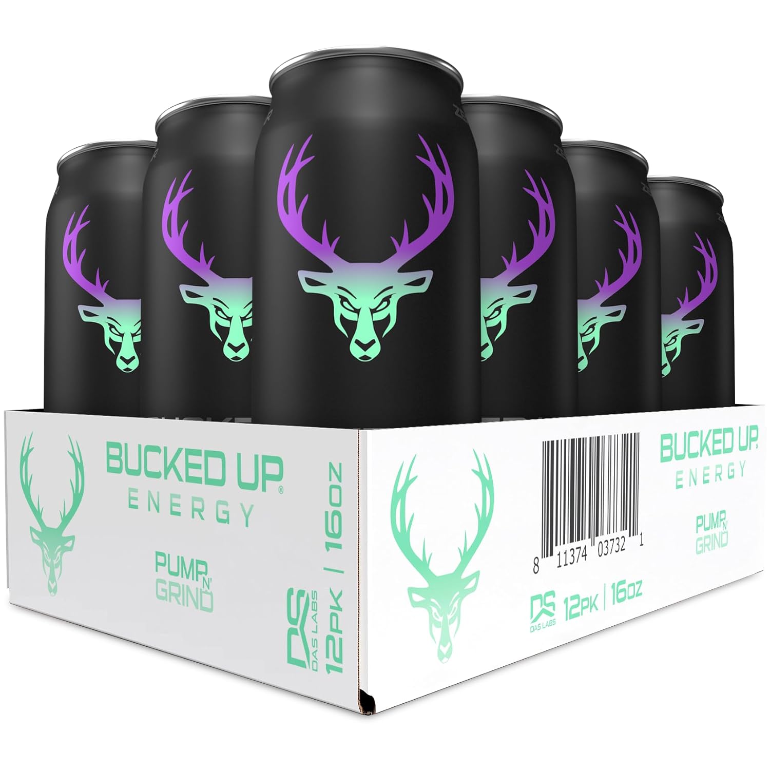 Bucked Up Energy Drink 300mg (Pump N Grind) (12 CT)