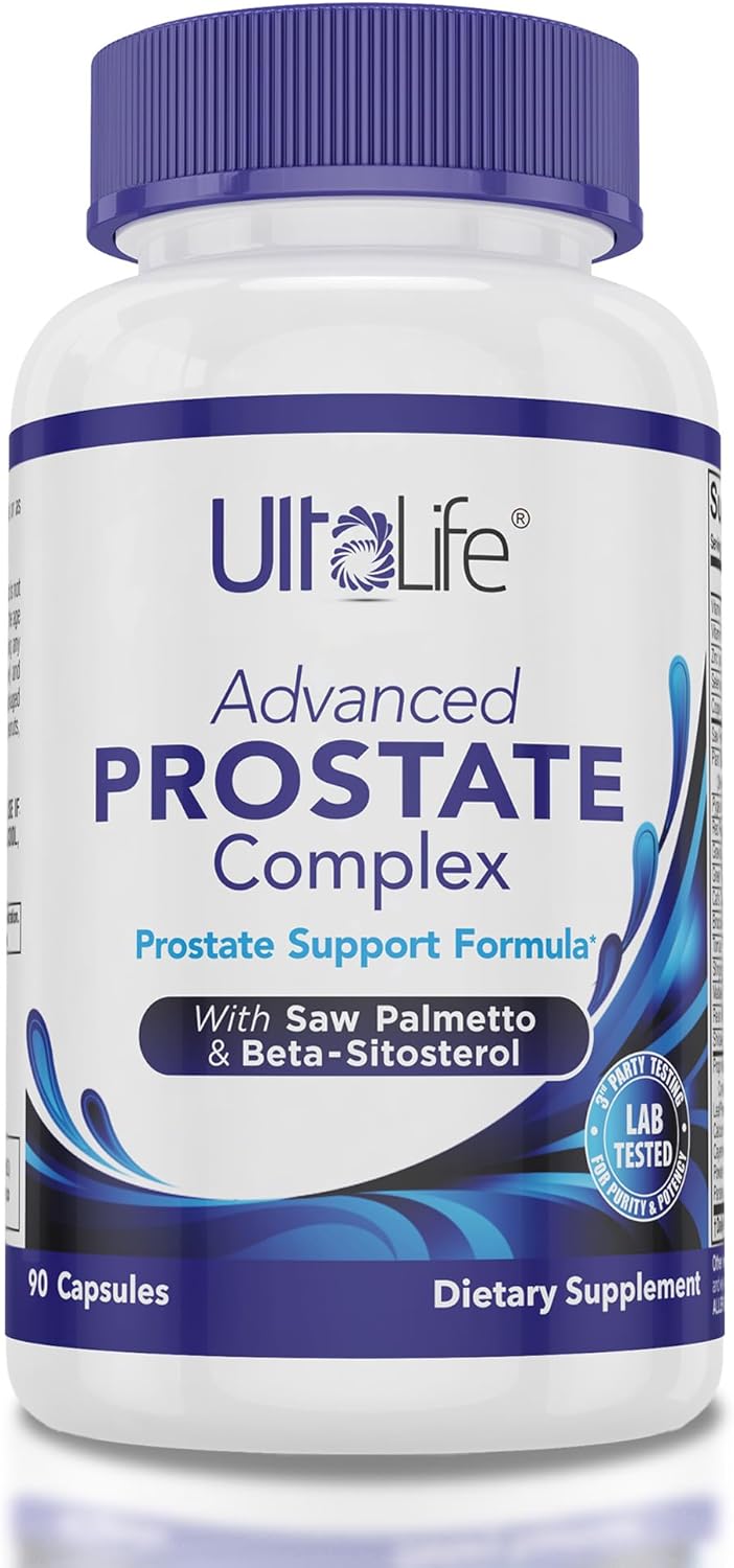 Advanced Saw Palmetto Prostate Supplement for Men w/Beta Sitosterol + #1 Rated Best Health Formula to Reduce Urge for Frequent Urination, DHT Blocker, Improve Sleep, Performance- 90 Capsules