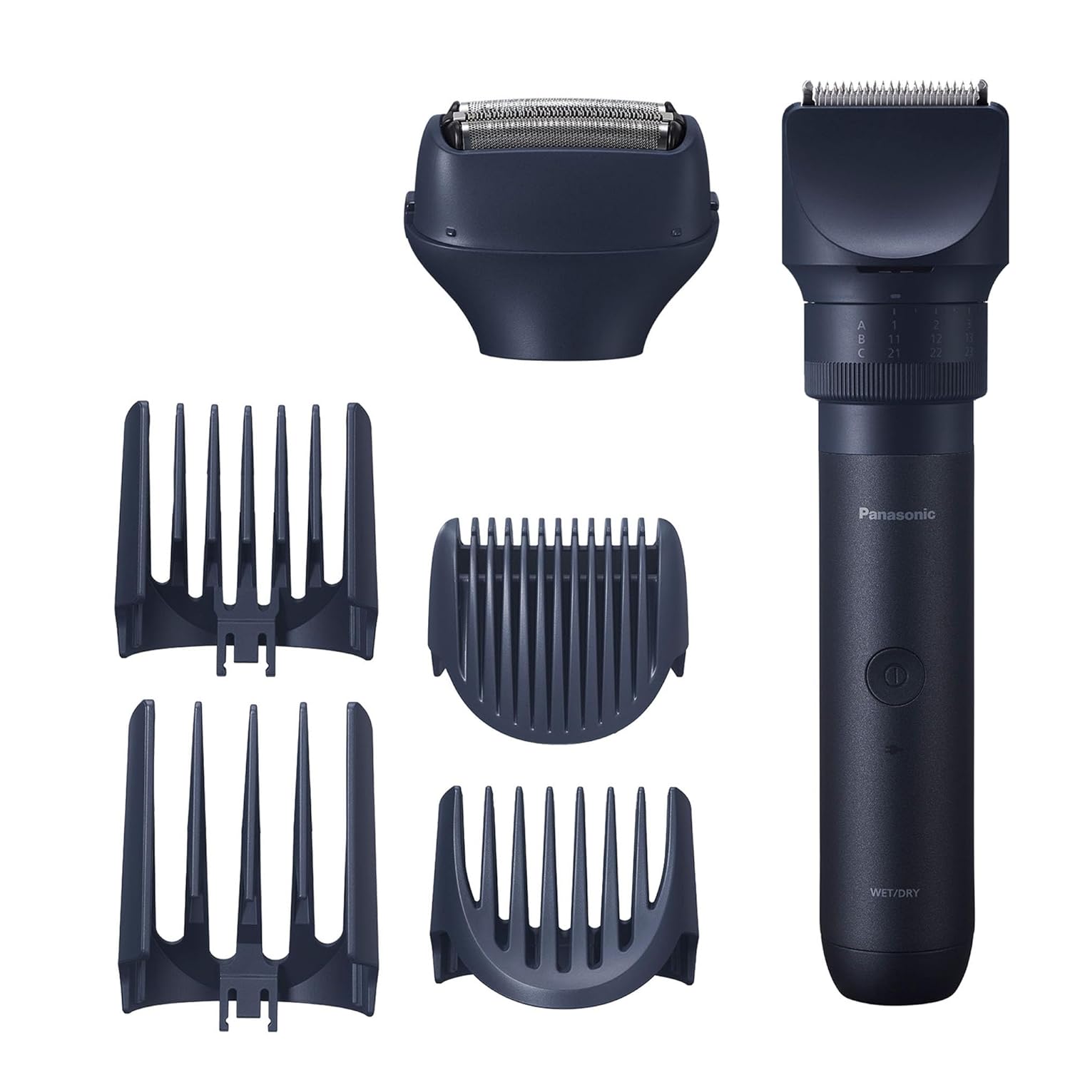 Panasonic MultiShape Defined Trim and Shave Kit, with Beard, Hair and Body Trimmer and Adjustable Trim Dial, 3-Blade Men’s Electric Razor, Easy-Clean Customizable Grooming Kit – ER-Defined