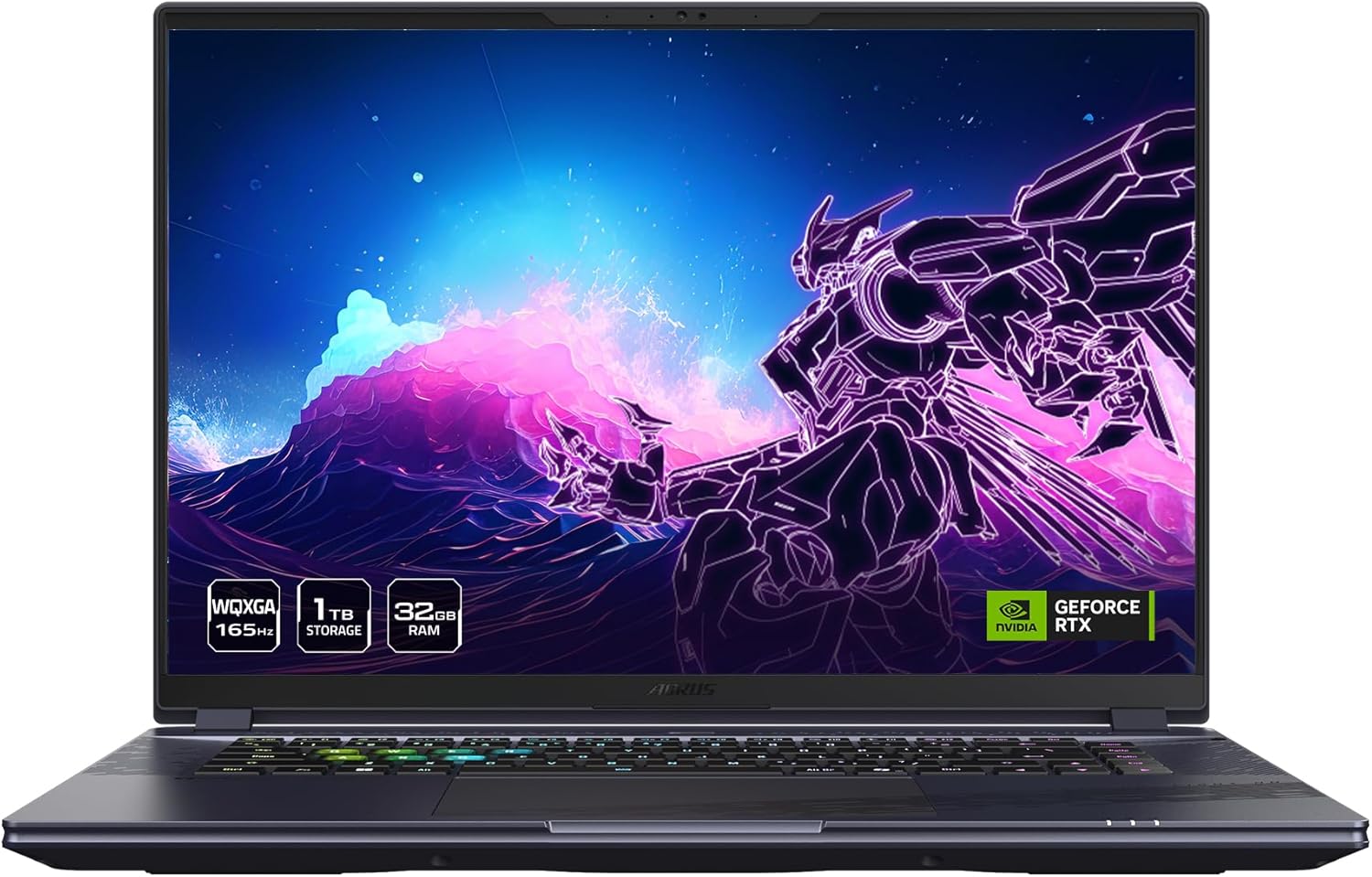 GIGABYTE – AORUS 16X (2024) Gaming Laptop – 165Hz 2560×1600 WQXGA – NVIDIA GeForce RTX 4070 – Intel i7-14650HX – 1TB SSD with 32GB DDR5 RAM – Windows 11 Home AD (AORUS 16X ASG-53USC64SH)