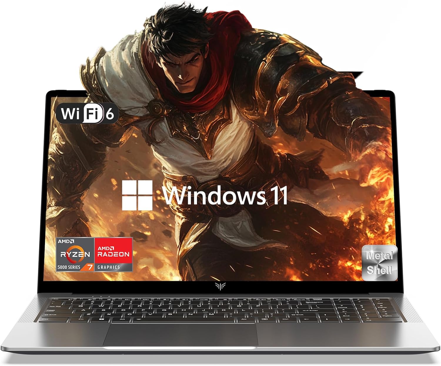 Gaming Laptop, Laptop with AMD Ryzen 7 5700U (8C/16T, Up to 4.3GHz), 16GB RAM 512GB NVMe SSD Laptop Computer, Radeon RX Vega 8 Graphics, 16.1-inch FHD Display, WiFi 6, 53Wh Battery, Backlit KB