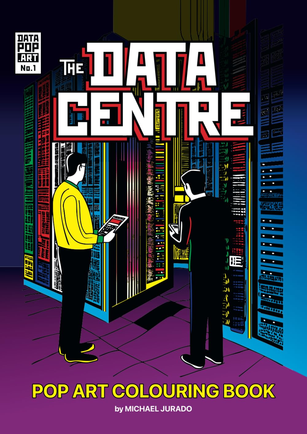 The DATA CENTRE: Pop Art Colouring Book for Adults and Kids – Datapop.art – No. 1 (UK A4)