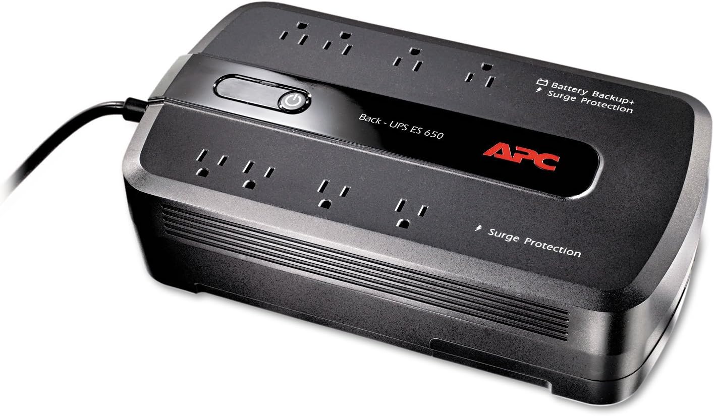 APC Back-UPS 650 VA Desktop UPS – 650 VA/390 W – Desktop – 3 Minute – 4 x NEMA 5-15R -, 4 x NEMA 5-15R