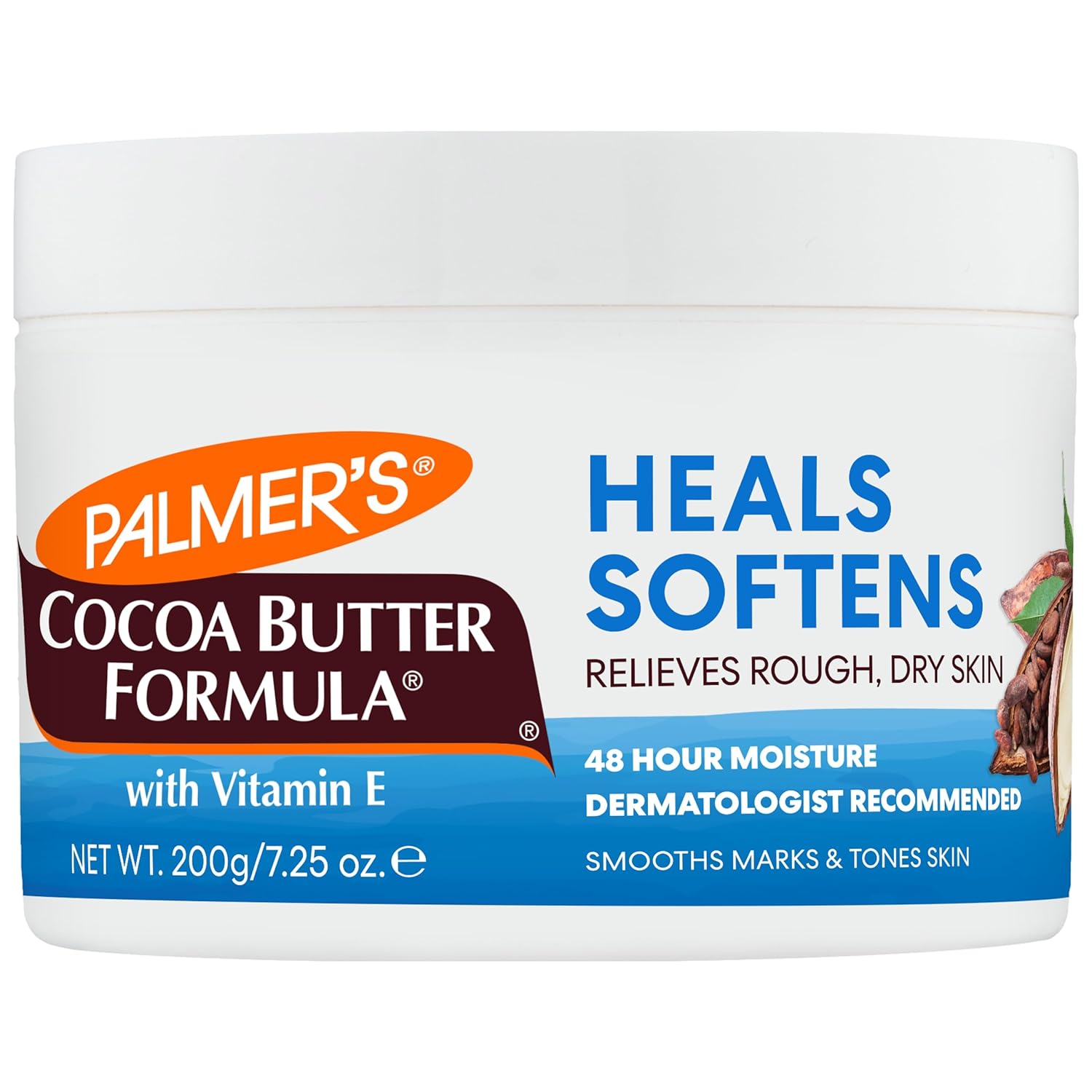 Palmer’s Cocoa Butter Formula Daily Skin Therapy Solid Lotion with Vitamin E, Body Moisturizer for Extremely Dry Skin, Softens and Soothes, 7.25 Ounces, (Pack of 1)