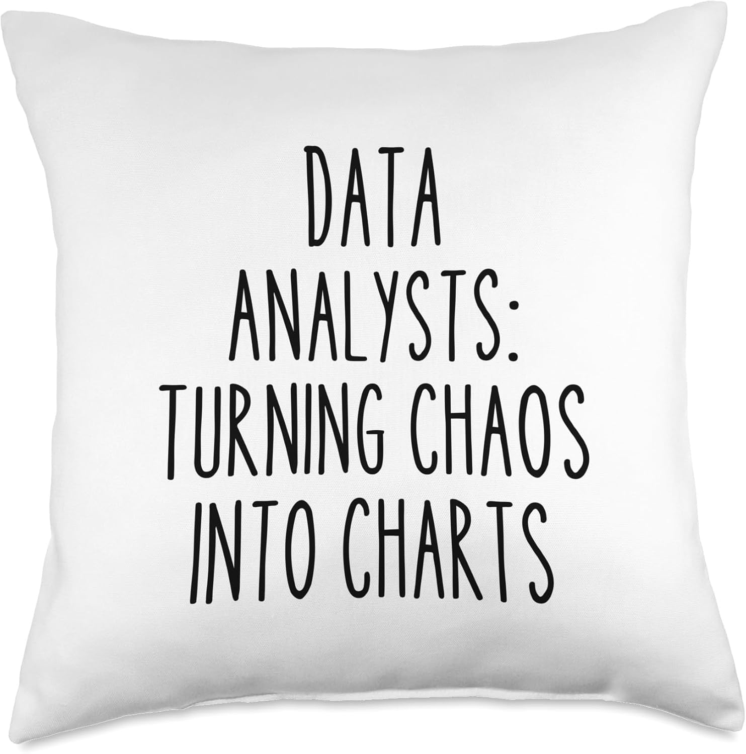 Data Analyst Funny Work Tech Statistics Math Statistician Throw Pillow