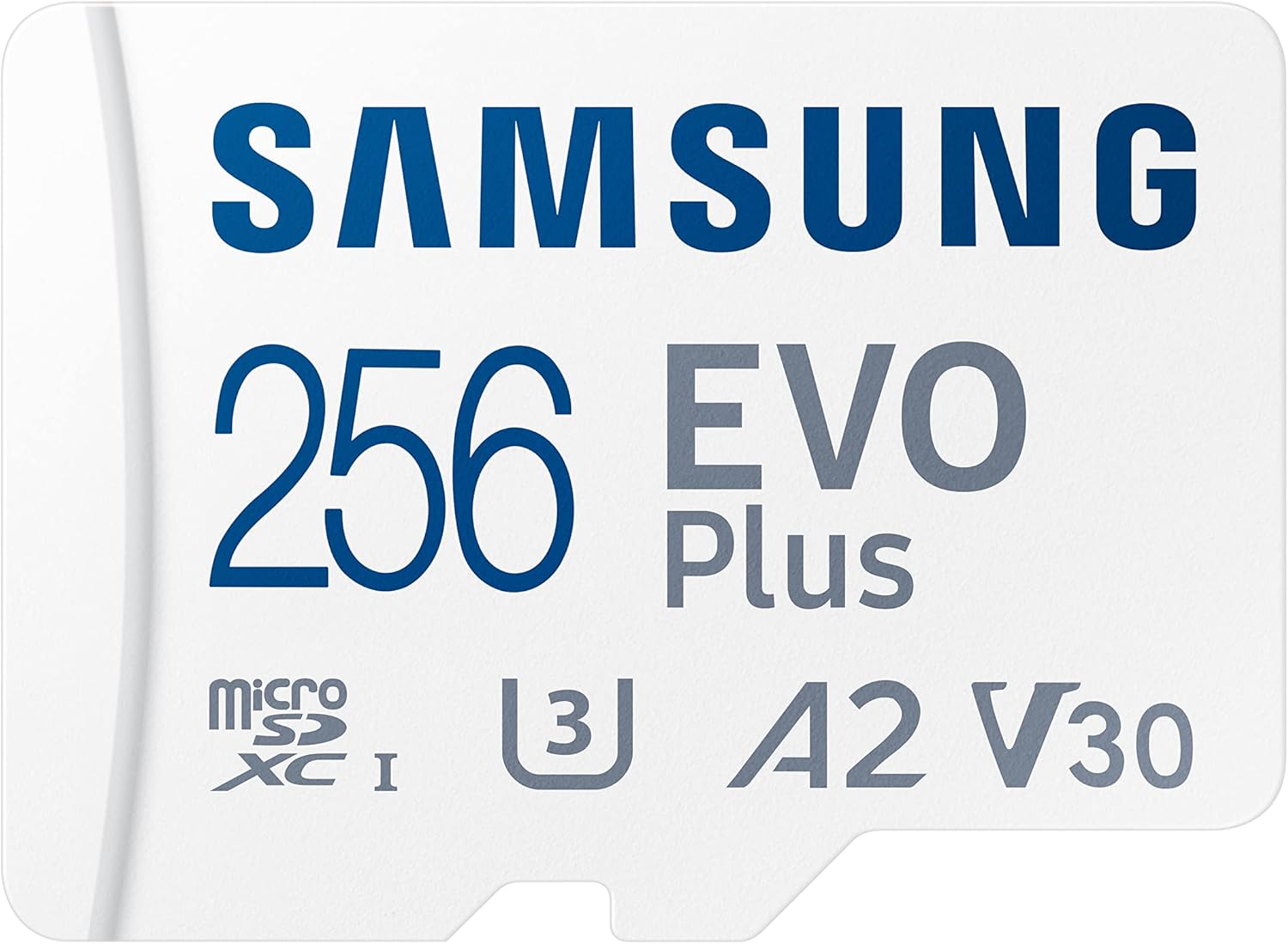 SAMSUNG EVO Plus w/SD Adaptor 256GB Micro SDXC, Up-to 130MB/s, Expanded Storage for Gaming Devices, Android Tablets and Smart Phones, Memory Card, MB-MC256KA/AM, 2021