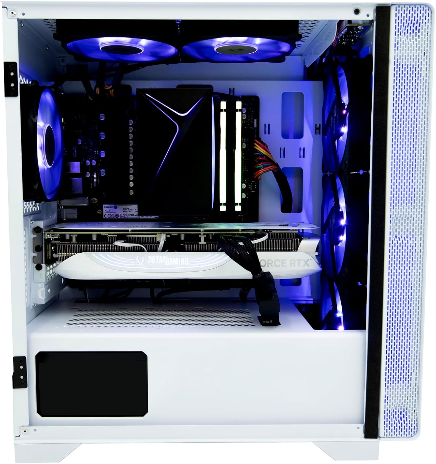 ZOTAC Gaming MEK Hero Gaming Desktop A7647STI White, AMD Ryzen 5 7600, GeForce RTX 4070 Ti Super 12GB GDDR6X, 16GB 4800 MHz DDR5, 1TB SSD, WiFi + Bluetooth 5.2 – GH4070SITA7600BL-01-U-W4B