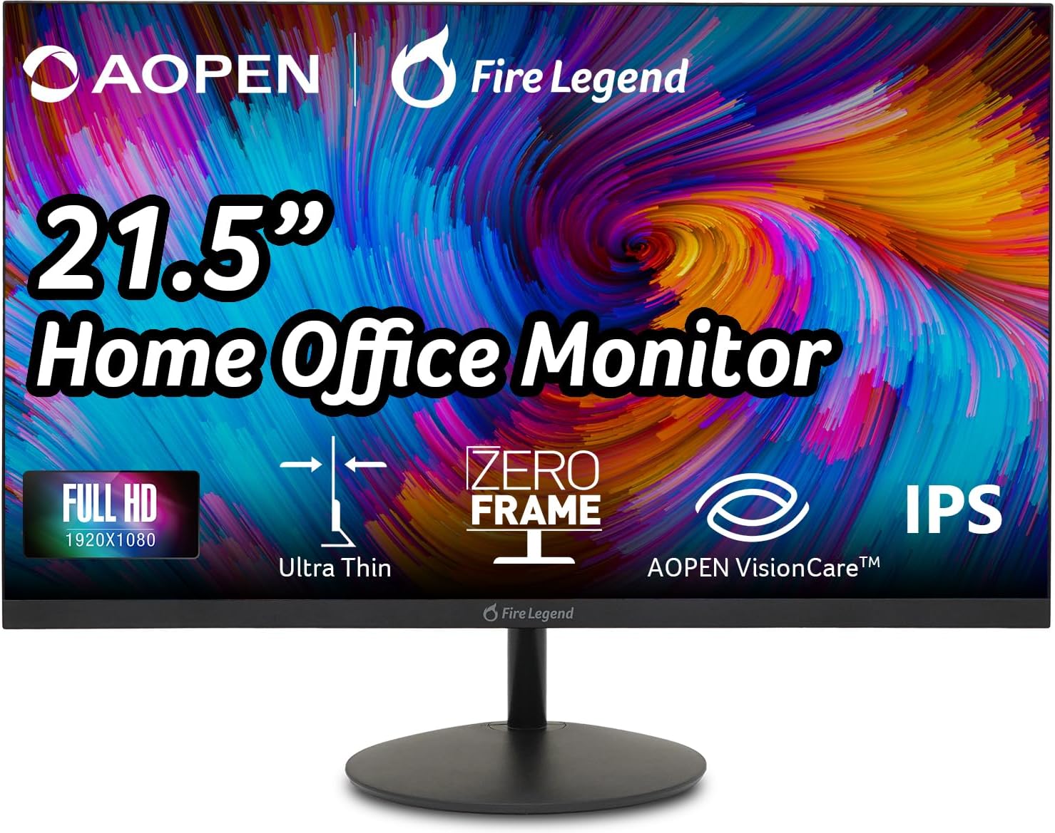 AOPEN by Acer 22SA2Q EBI 21.5″ Full HD 1920 x 1080 Zero-Frame IPS Gaming Office Monitor | AMD FreeSync Technology | Ultra-Thin Stylish Design | Up to 100Hz | 1ms TVR | Tilt | HDMI & VGA Ports