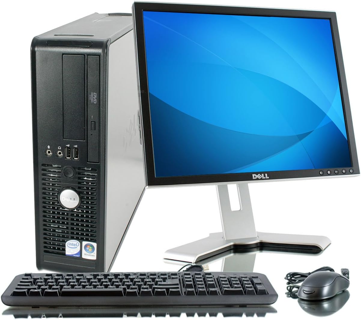 Optiplex GX780 Small Form Factor – 400GB HDD, 4GB Ram, DVD-Rom, 17in LCD Monitor, Windows XP Professional (Renewed)