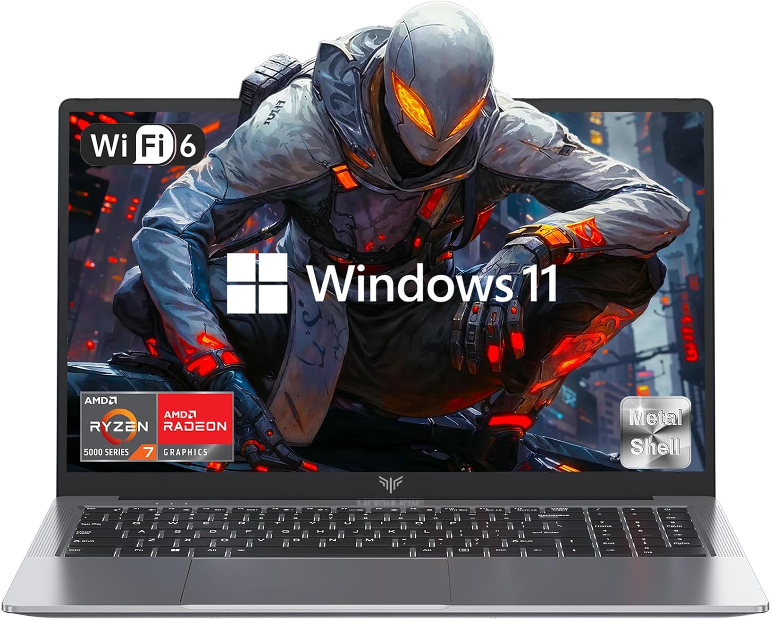 Gaming Laptop, Laptop with AMD Ryzen 7 5825U (8C/16T, Up to 4.5GHz), 16GB RAM 512GB NVMe SSD Laptop Computer, Radeon RX Vega 8 Graphics, 16.1-inch FHD Display, WiFi 6, 53Wh Battery, Backlit KB