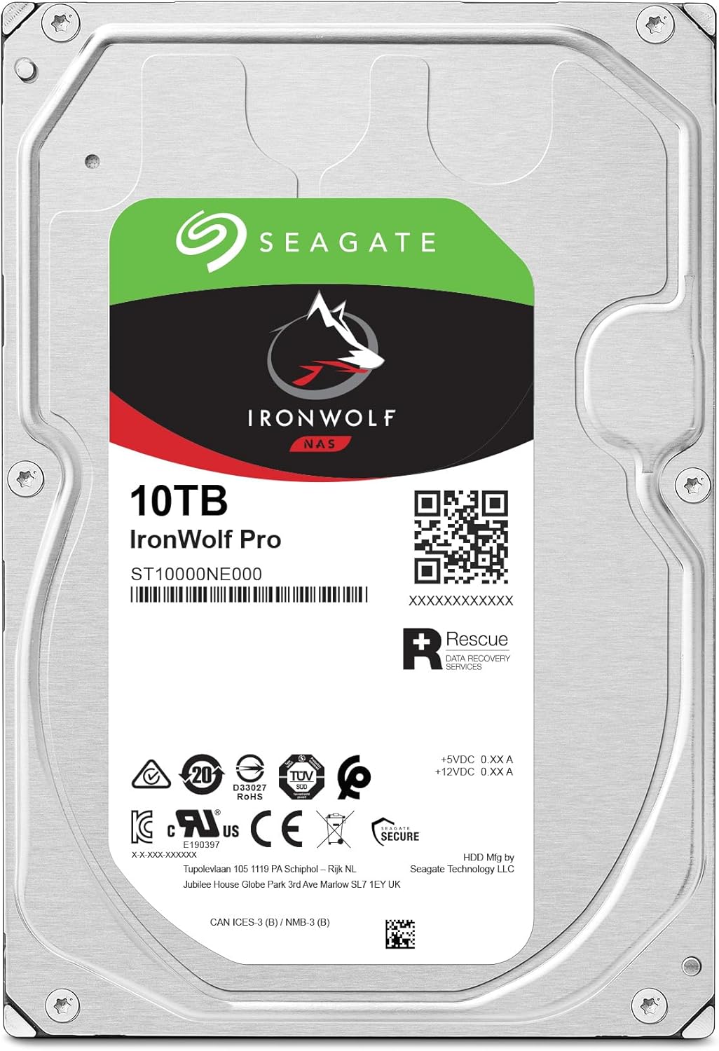 Seagate IronWolf ST10000NE0008 10 TB Hard Drive – 3.5″ Internal – SATA (SATA/600)