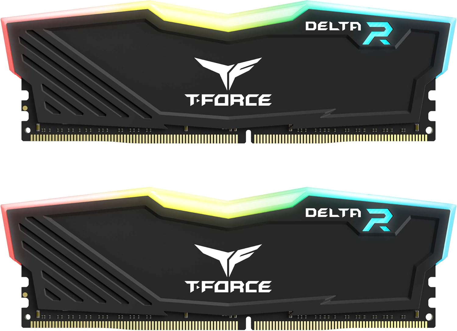 TEAMGROUP T-Force Delta RGB DDR4 16GB (2x8GB) 3600MHz (PC4-28800) CL18 Desktop Gaming Memory Module Ram TF3D416G3600HC18JDC01 – Black