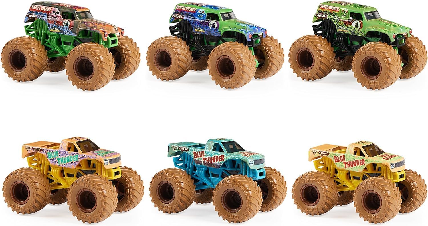 Monster Jam, Mystery Mudders, Official Die-Cast Monster Truck, Wash to Reveal, 1:64 Scale (Max-D Maximum Destruction)