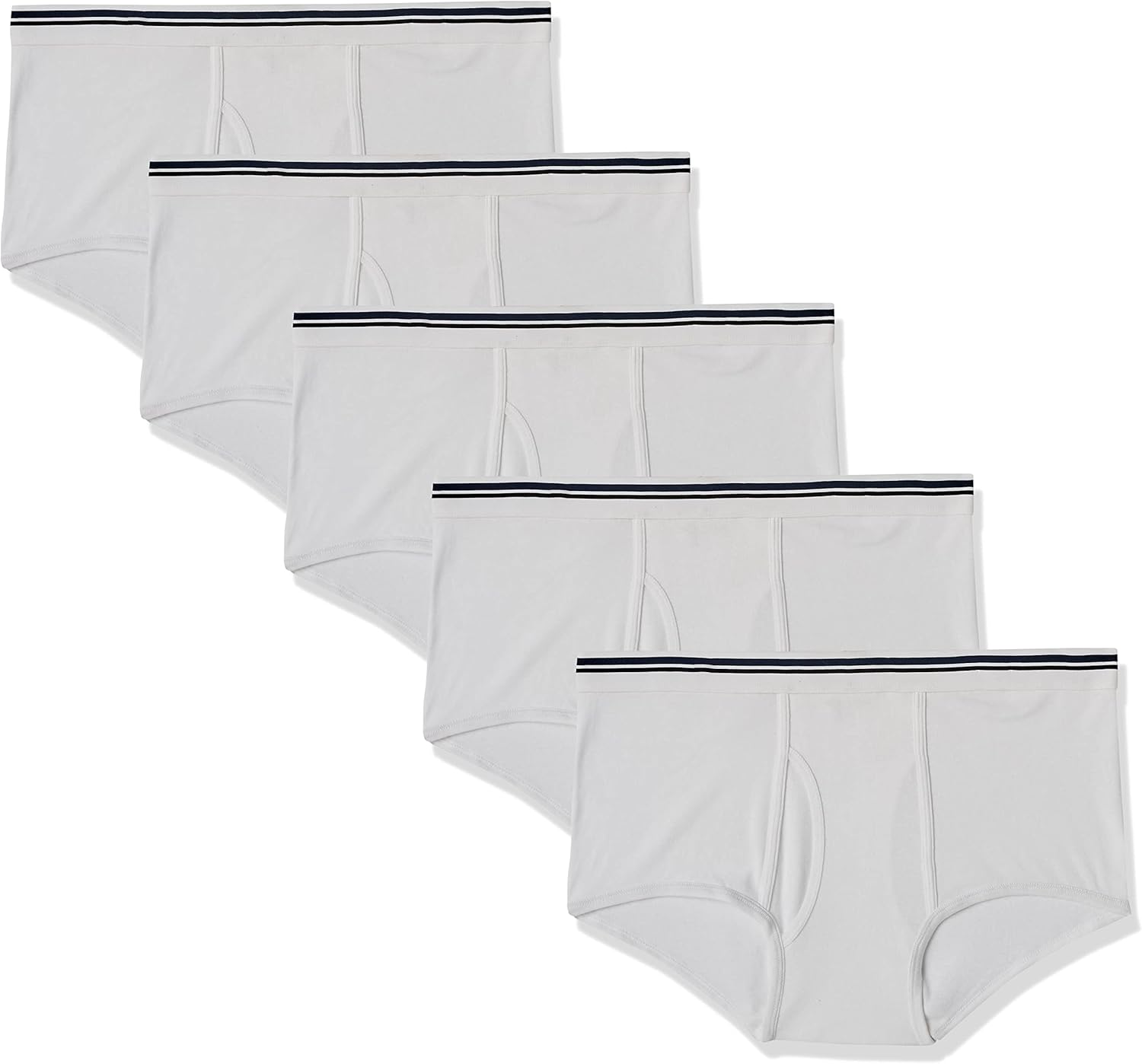 Amazon Essentials Men’s Cotton Tag-Free Briefs Underwear, Multipacks