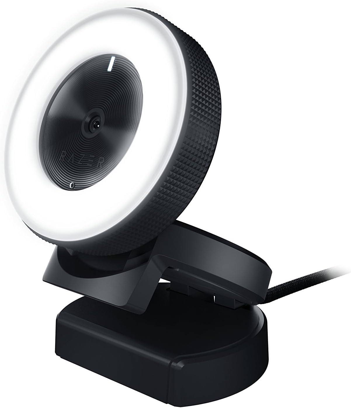 Razer Kiyo Streaming Webcam: 1080p 30 FPS / 720p 60 FPS – Ring Light w/Adjustable Brightness – Built-in Microphone – Advanced Autofocus