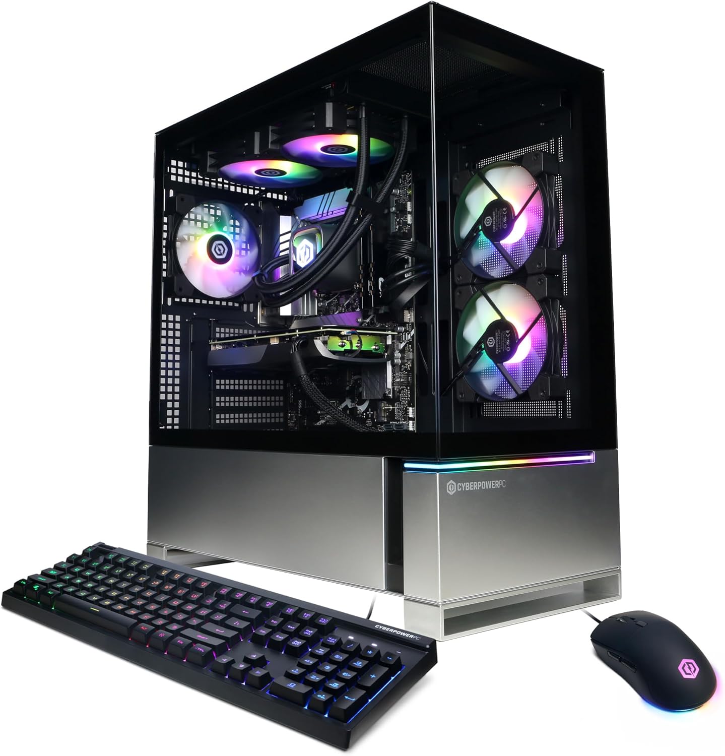 CyberPowerPC Gamer Supreme Liquid Cool Gaming PC, AMD Ryzen 7 8700F 4.1GHz, GeForce RTX 4070 Super 12GB, 32GB DDR5, 2TB PCIe Gen4 SSD, WiFi Ready & Windows 11 Home (SLCAI9400A)