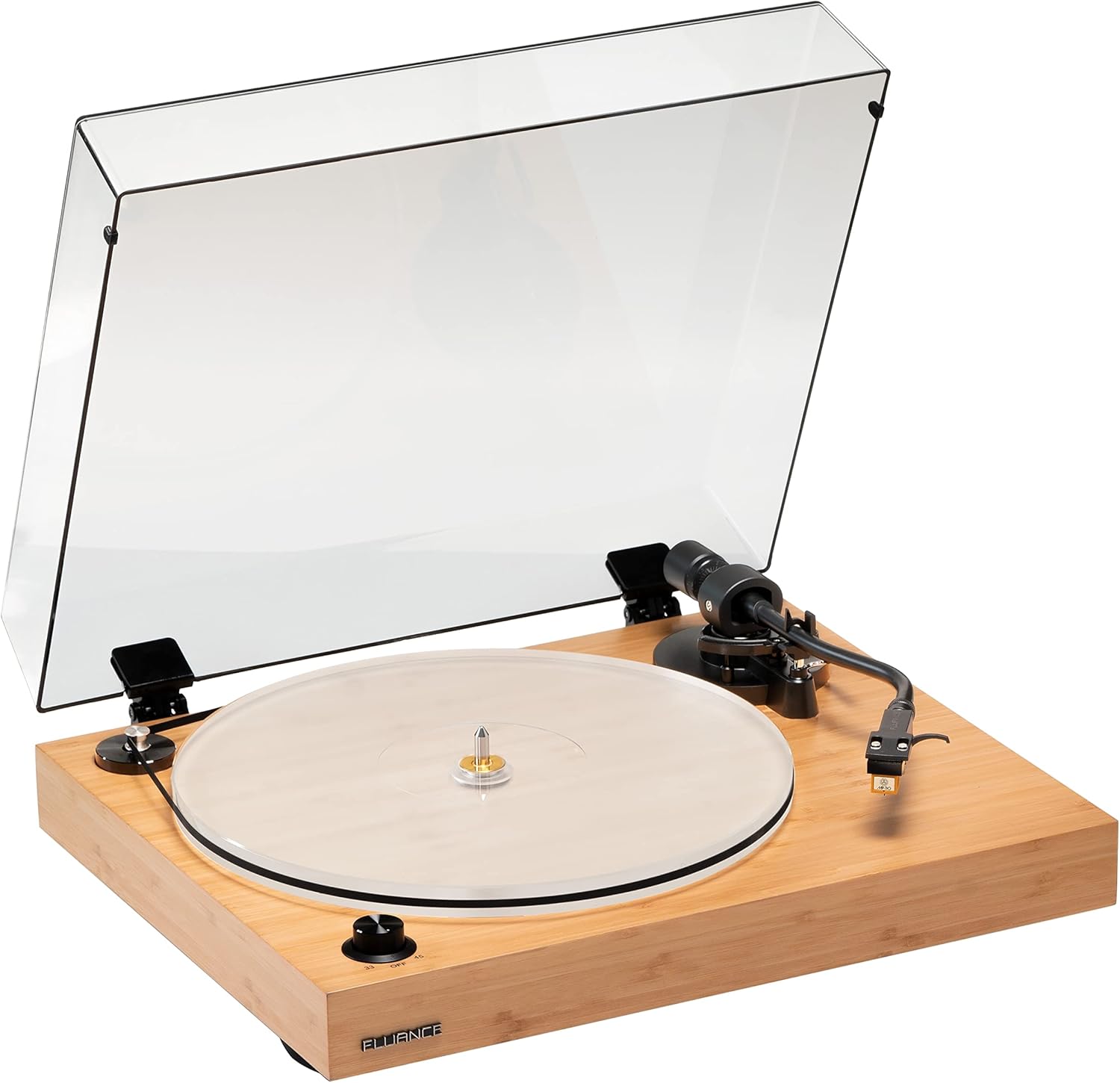 Fluance RT85N Reference High Fidelity Vinyl Turntable Record Player with Nagaoka MP-110 Cartridge Acrylic Platter Speed Control Motor High Mass MDF Wood Plinth Vibration Isolation Feet – Lucky Bamboo