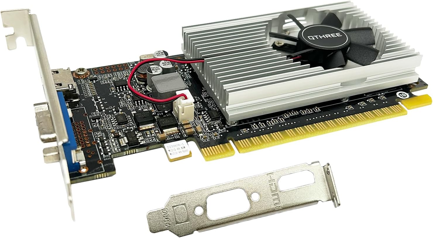 QTHREE GT 210 1024 MB DDR3 Graphics Card,64 Bit,VGA,HDMI,Low Profile Computer GPU,PC Video Card,PCI Express 2.0×16,Low Power,Plug and Play