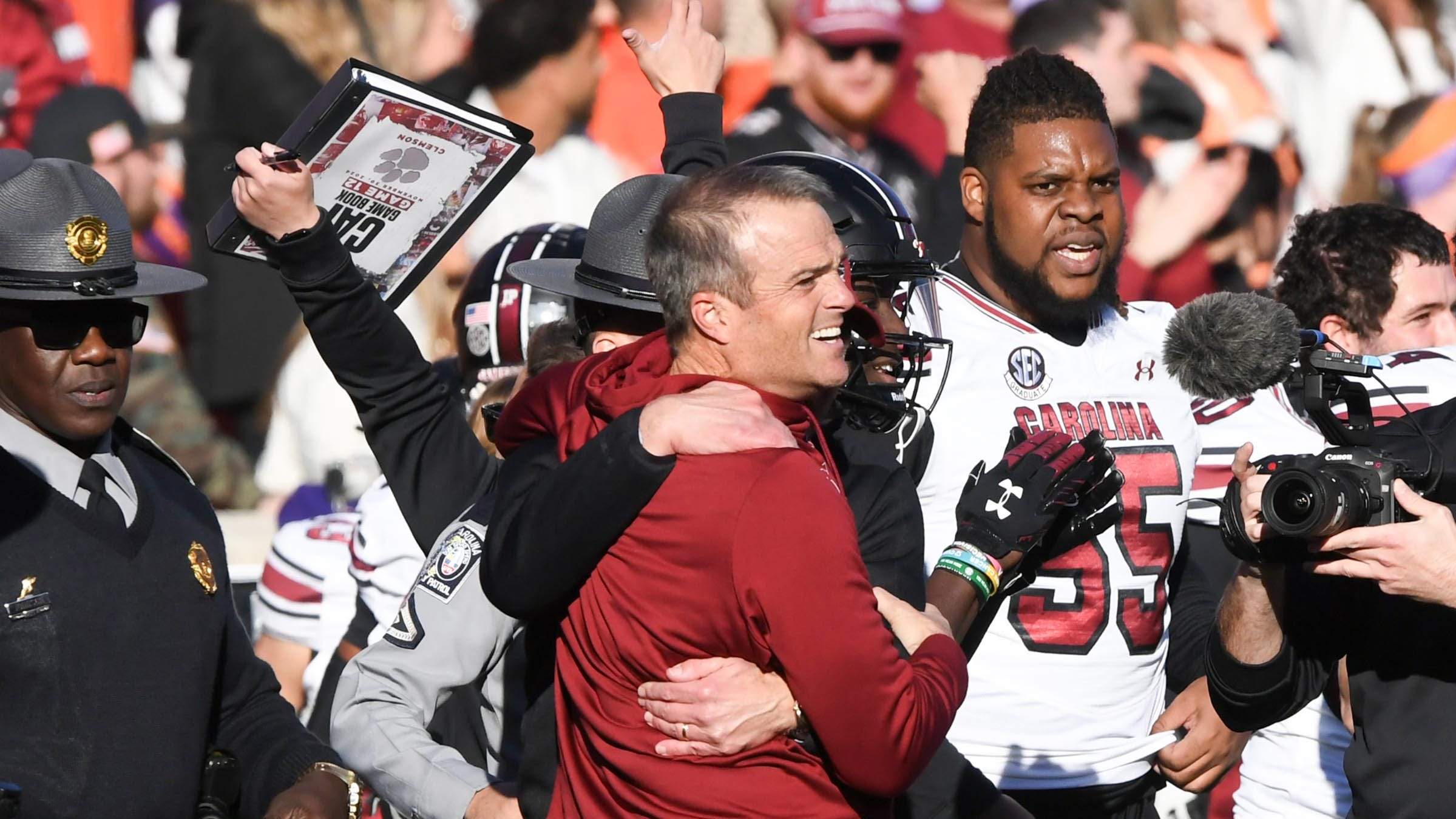 Shane Beamer explains why he’s so emotional as South Carolina coach