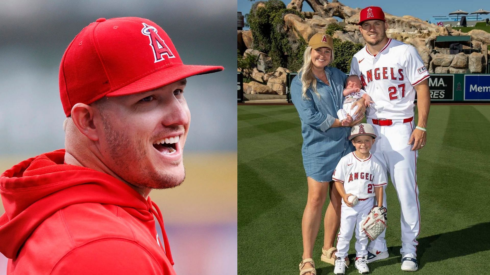 Mike Trout’s wife Jessica shows off their most adorable Christmas present with Angels superstar and son Beckham