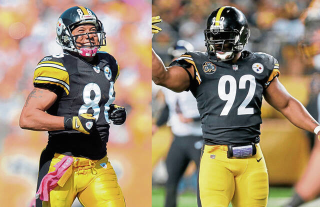 Former Steelers Hines Ward, James Harrison don’t make cut as Hall of Fame finalists