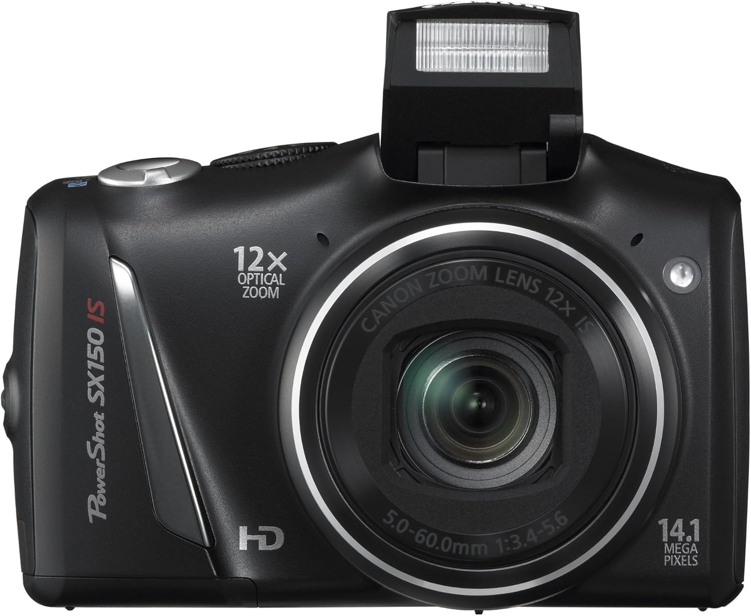 PowerShot SX150 is 14.1 MP Digital Camera with 12x Wide-Angle Optical Image Stabilized Zoom with 3.0-Inch LCD (Black) (Old Model) (Renewed)