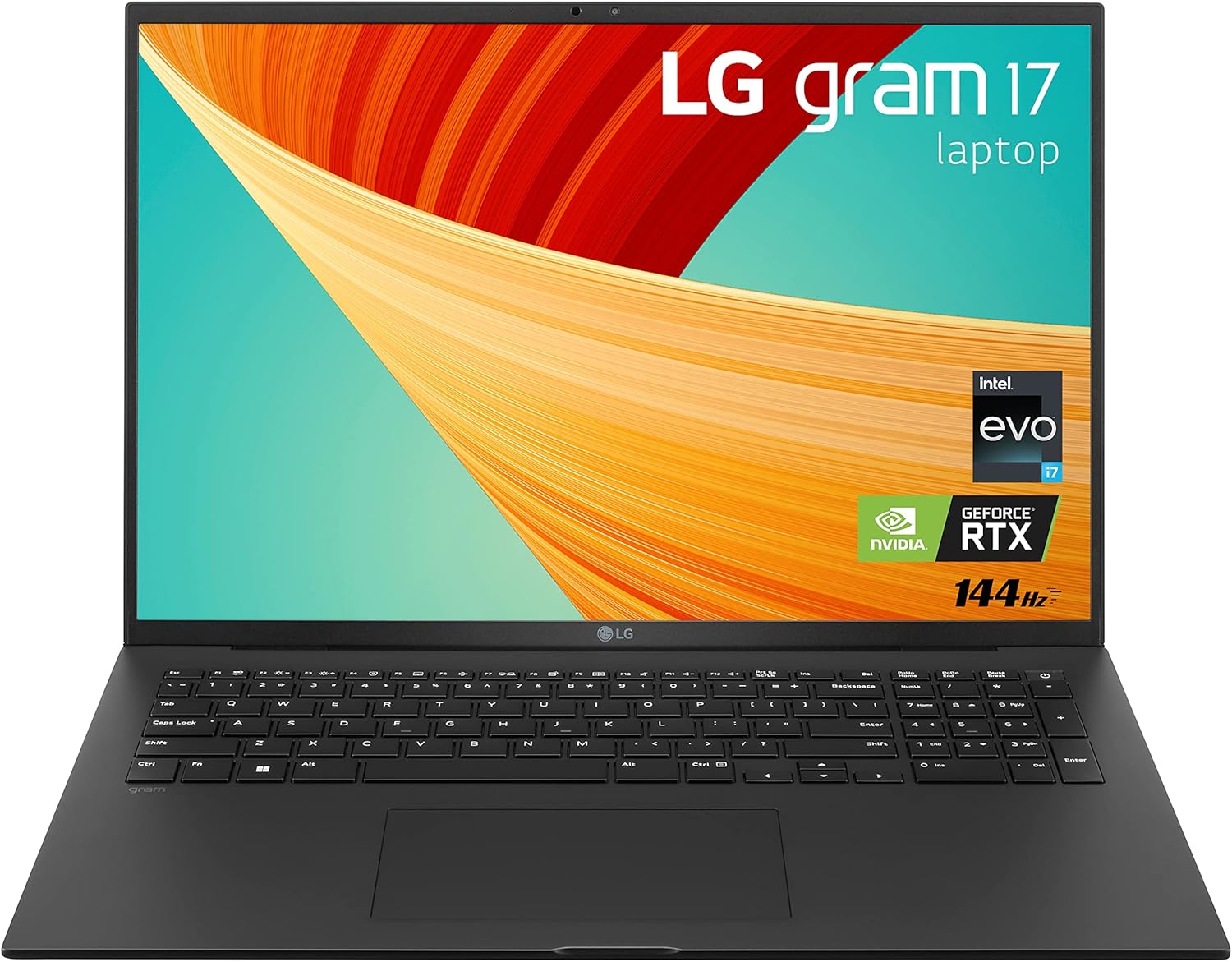 LG gram 17” Lightweight Laptop, Intel 13th Gen Core i7 Evo Platform, Windows 11 Home, NVIDIA RTX3050 4GB GPU, 32GB RAM, 2TB SSD, Black