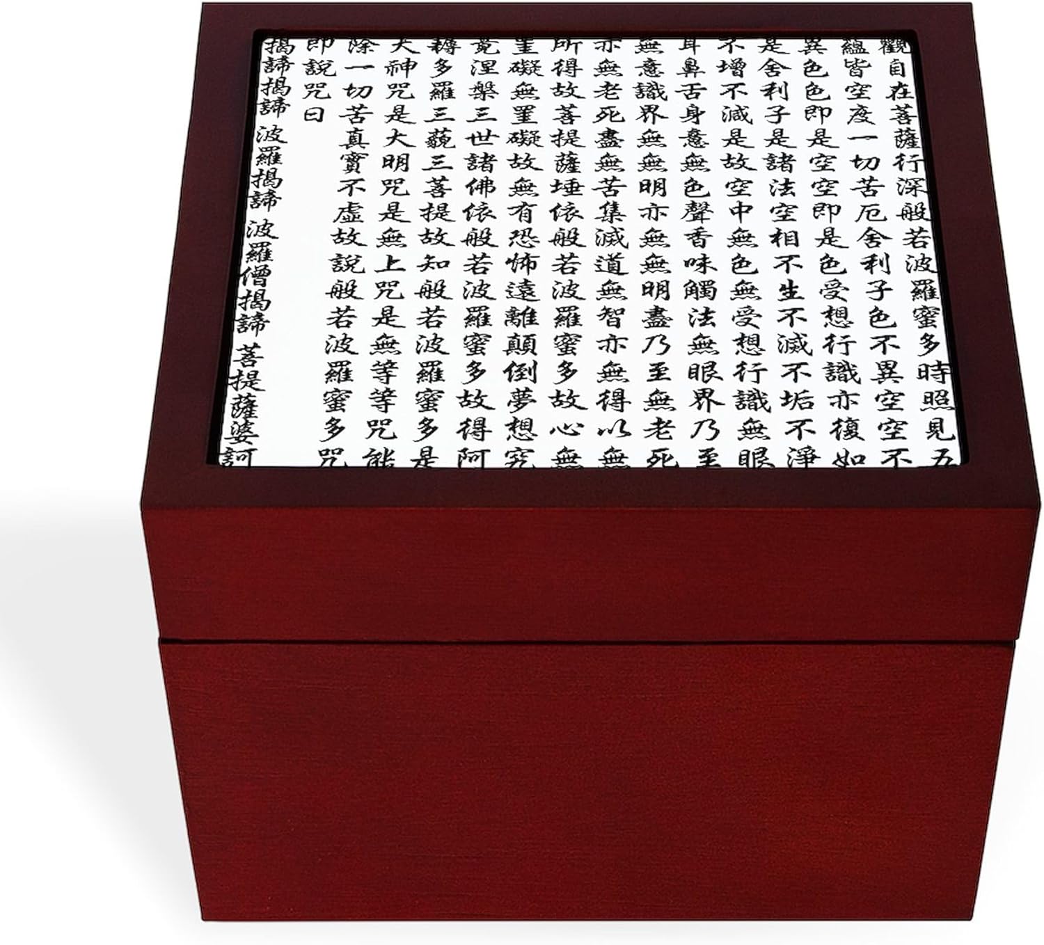 CafePress Heart Sutra Memory Keepsake Jewelry Box, 5″x5″x3.75″