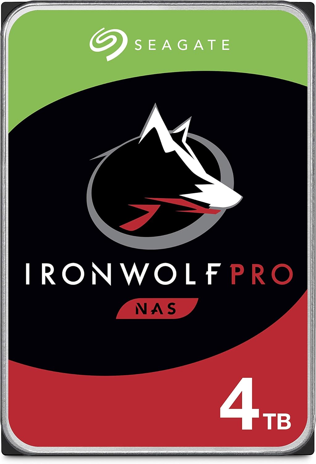 Seagate IronWolf Pro 4TB NAS Internal Hard Drive HDD – 3.5 Inch SATA 6Gb/s 7200 RPM 128MB Cache for RAID Network Attached Storage, Data Recovery Service – Frustration Free Packaging (ST4000NEZ01)