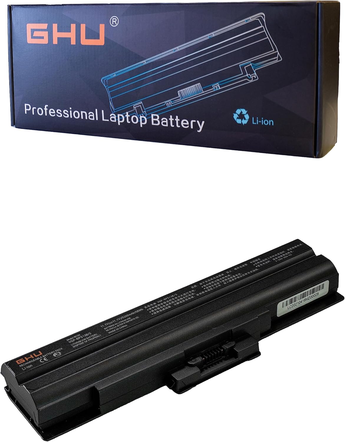 GHU New Battery 58WH Replacement for VGP-BPS13B VGP-BPS13/Q VGP-BPS13B/Q VGP-BPS21A VGP-BPS13A VGP-BPL13 VGP-BPS13A/B VGP-BPS21 VGP-BPS13B/S Compatible for Sony Vaio VGN-AW VGN-CS VGN-FW PCG-61411L