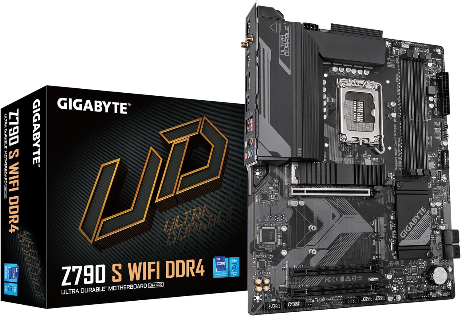 GIGABYTE Z790 S WiFi DDR4 LGA 1700 Intel Z790 ATX Motherboard with DDR4, Triple M.2, PCIe 4.0, USB 3.2 Gen2 Type-C, 2.5GbE LAN, PCIe EZ-Latch, Multi-Key