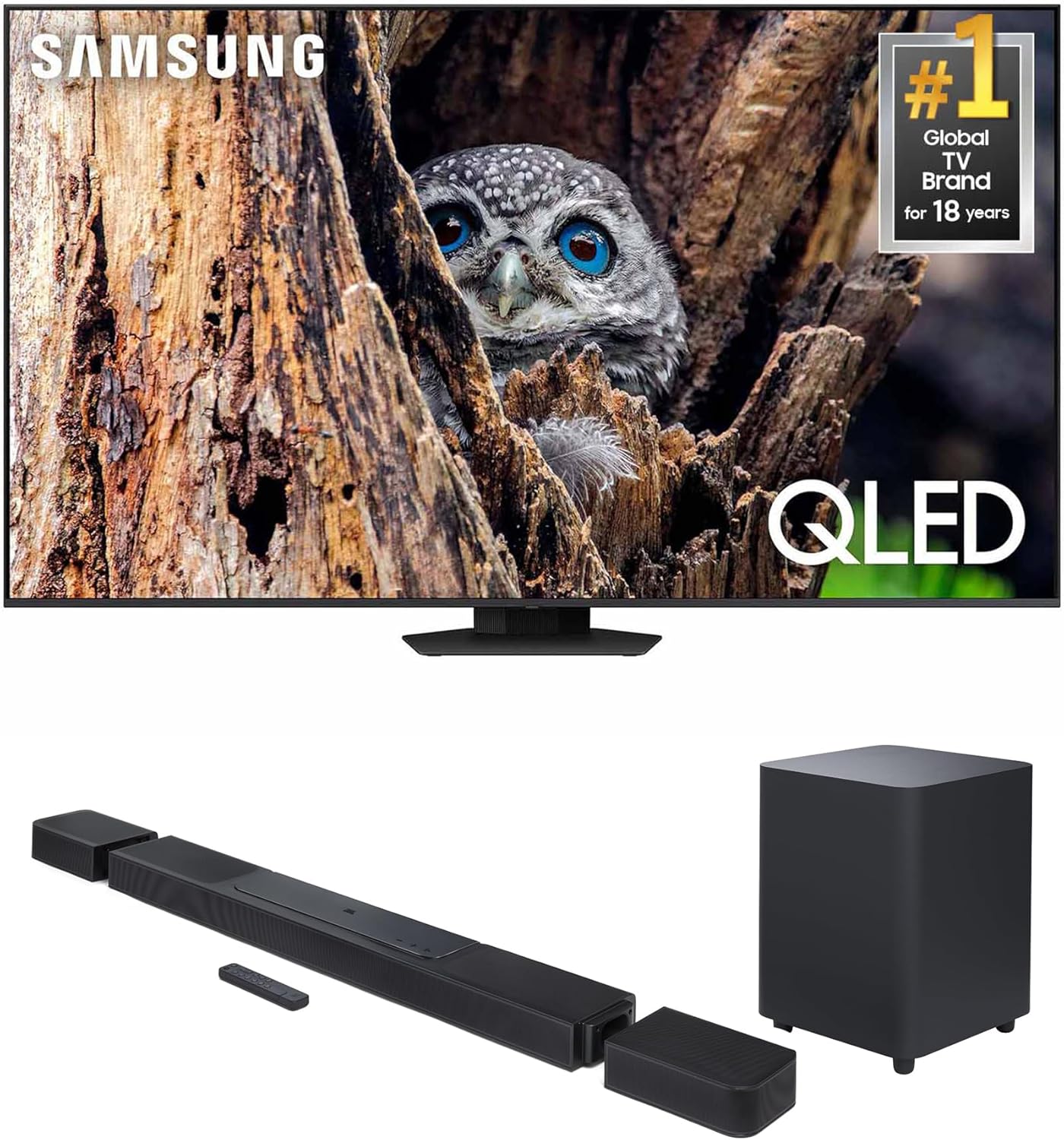 SAMSUNG QN75Q80DAFXZA 75 Inch QLED 4K Quantum HDR Plus Smart TV with a JBL BAR-1300X 11.1.4ch Soundbar and Subwoofer with Surround Speakers (2024)