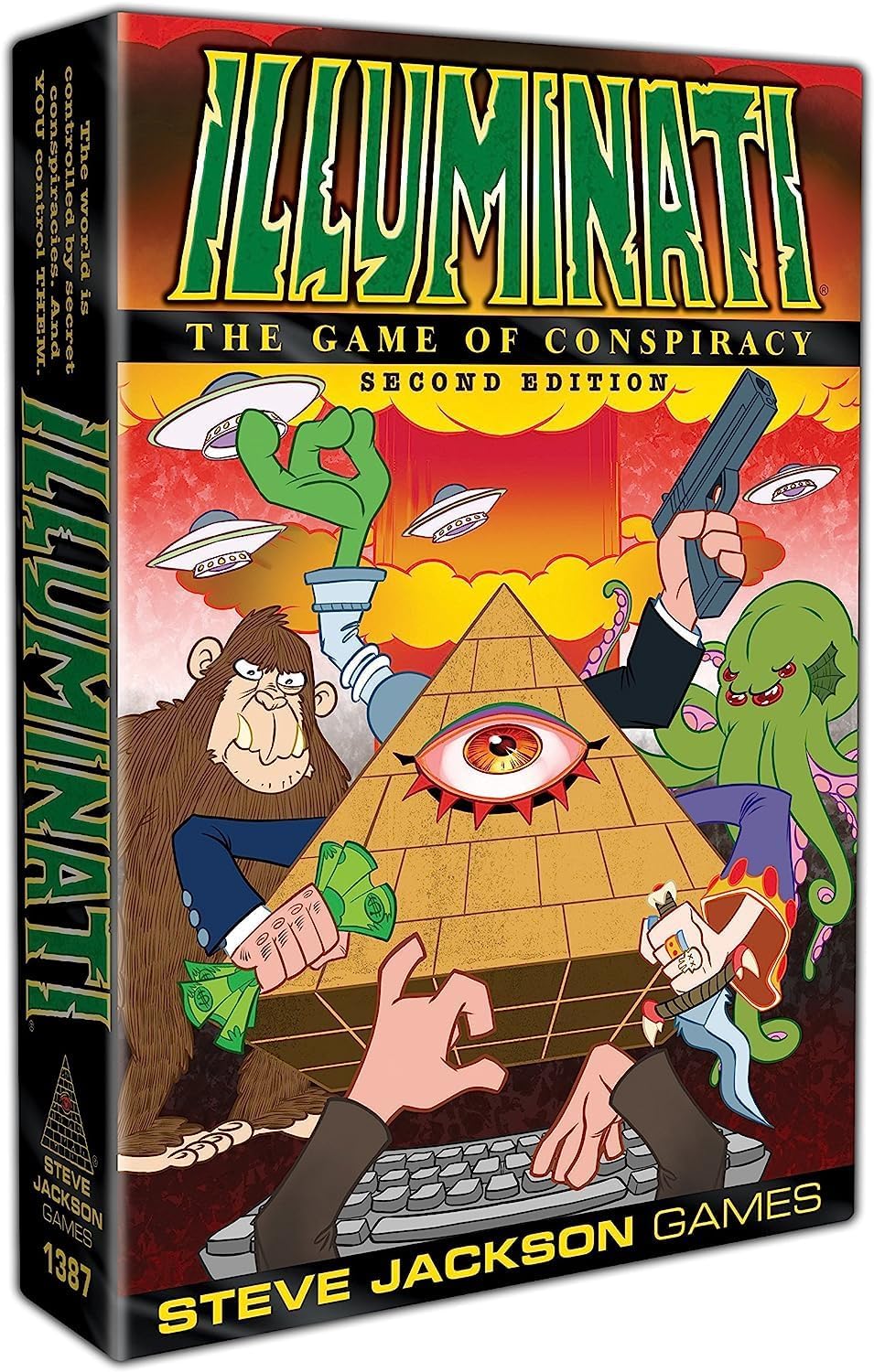 Illuminati Second Edition Game The Game of Conspiracy Family Card Dice Game For Adults and Family Ages 13+ for 2 – 6 Players Average Play Time 60 -120 Minutes From Steve Jackson Games