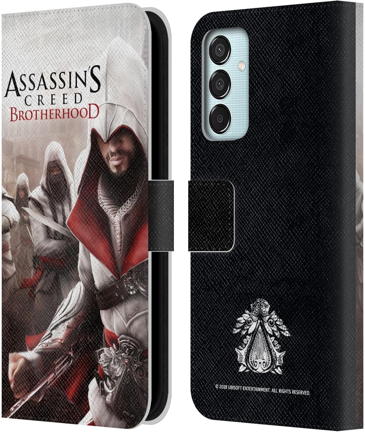 Head Case Designs Officially Licensed Assassin’s Creed Brotherhood Key Art Ezio Group Leather Book Wallet Case Cover Compatible with Samsung Galaxy M15/F15 5G