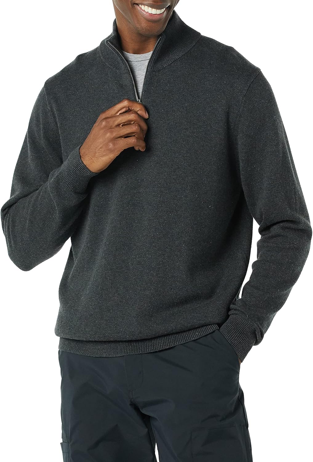 Amazon Essentials Men’s 100% Cotton Quarter-Zip Sweater