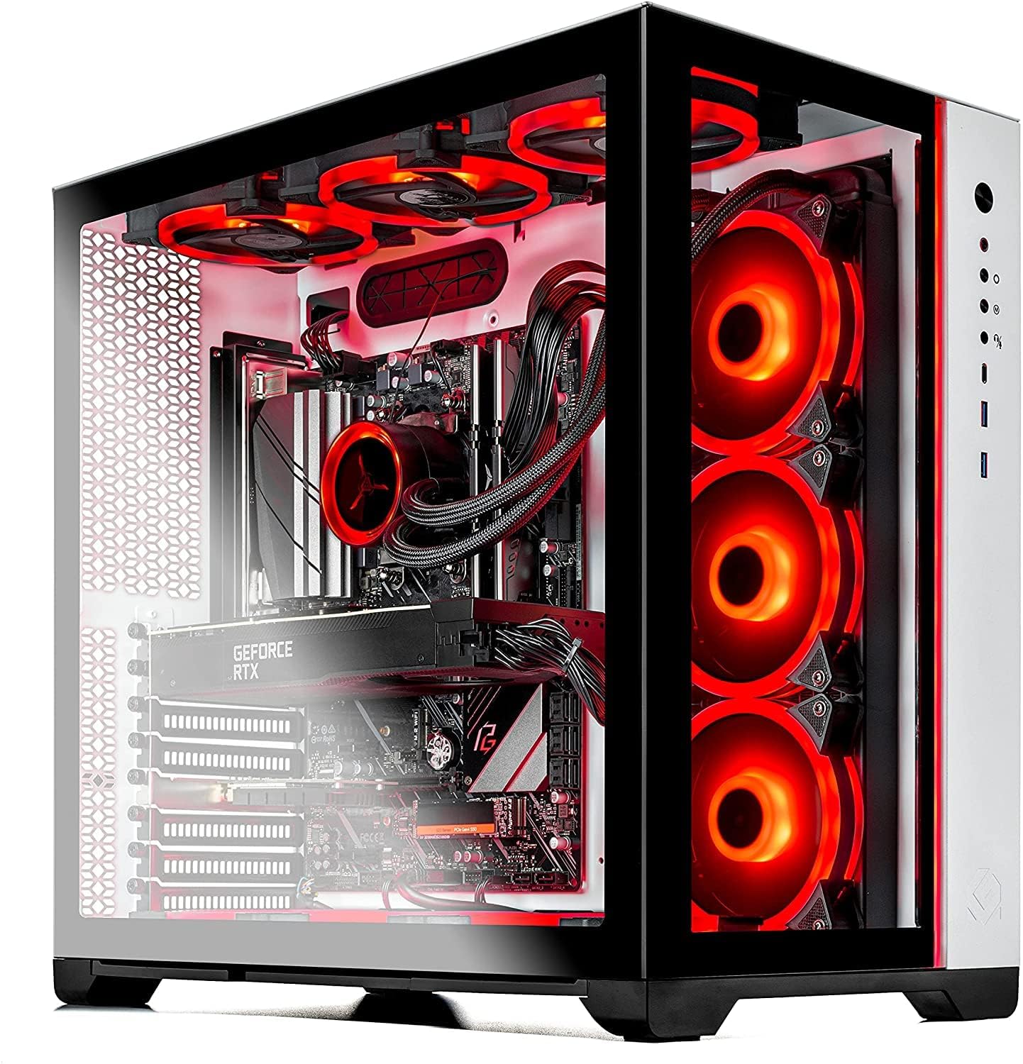 Skytech Gaming Prism II Gaming Computer PC Desktop – AMD Ryzen 7 5800X 8-Core 3.8GHz, RTX 3080 Ti 12G GDDR6X, 1TB NVMe Gen4 SSD, 16GB DDR4 3200, RGB Fans, 360mm AIO, AC WiFi, Windows 11 Home 64-bit