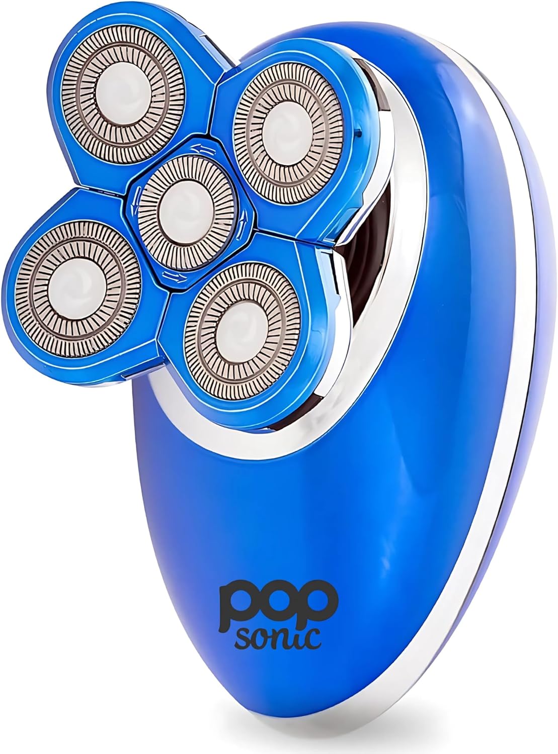 Pop Sonic Shaver for Women (Blue) – 5 Head Women’s Electric Shaver – 360 Degree Flawless Hair Remover for Women w/Battery, USB Charging Cord, Cleaning Brush & Manual | Waterproof Trimmer for Women