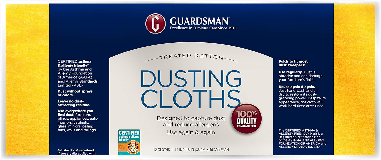 Guardsman 462500 Wood Furniture dust Cloth, 12 Count (Pack of 1)