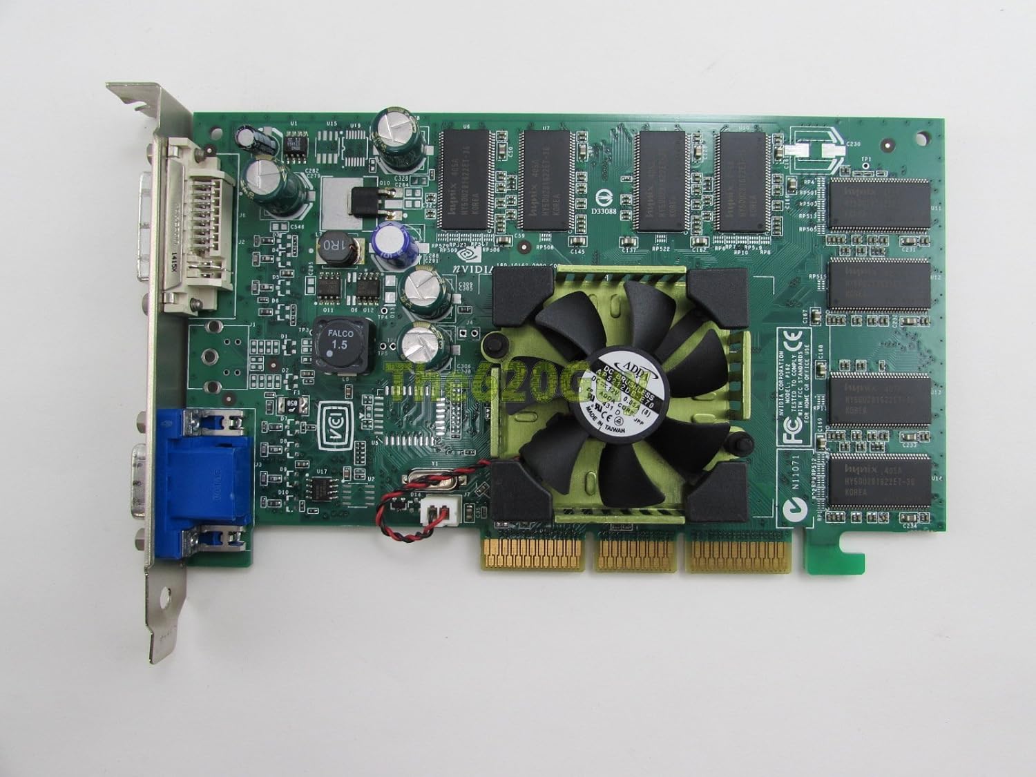 Dell U0842 NVIDIA Quadro FX500 128MB DDR 128-Bit DVI/VGA AGP 8X Video Card GPU