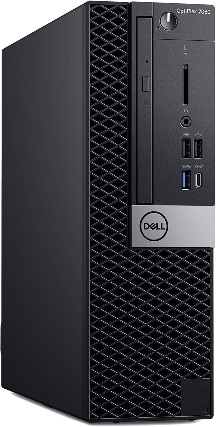 Dell Optiplex 7060 Small Form Factor Desktop, Intel Core i7-8700 3.2GHz Hexa-Core CPU, 16GB DDR4 RAM, 256GB SSD, Windows 10 Pro (Renewed)