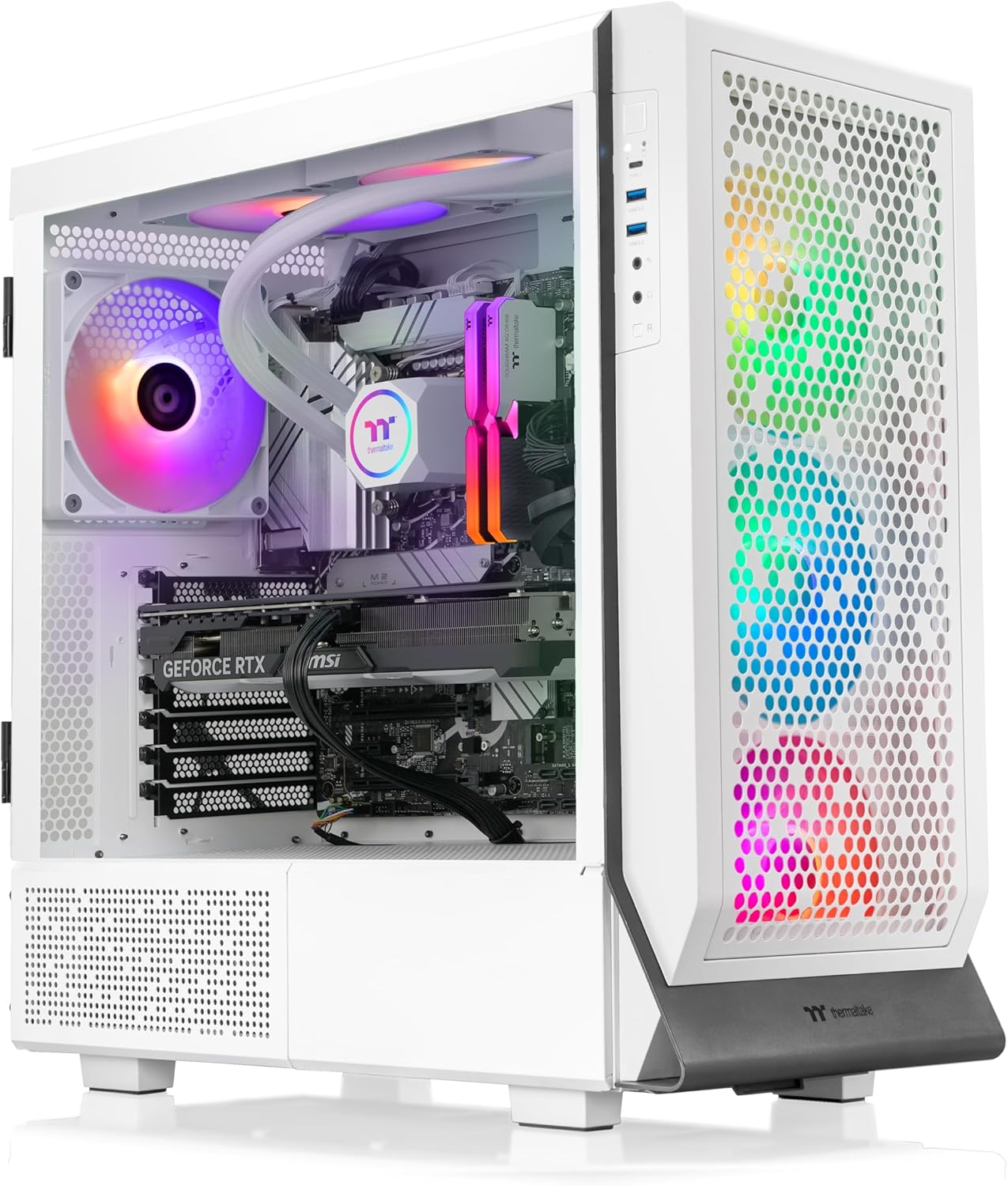 Thermaltake LCGS Apollo i477T Gaming Desktop (Liquid Cooled Intel Core i9-14900KF, 32GB DDR5 5600MT/s RGB Memory, NVIDIA® GeForce RTX 4070 Ti, 2TB NVMe M.2, WiFi) C5AP-Z790-47T-LCS