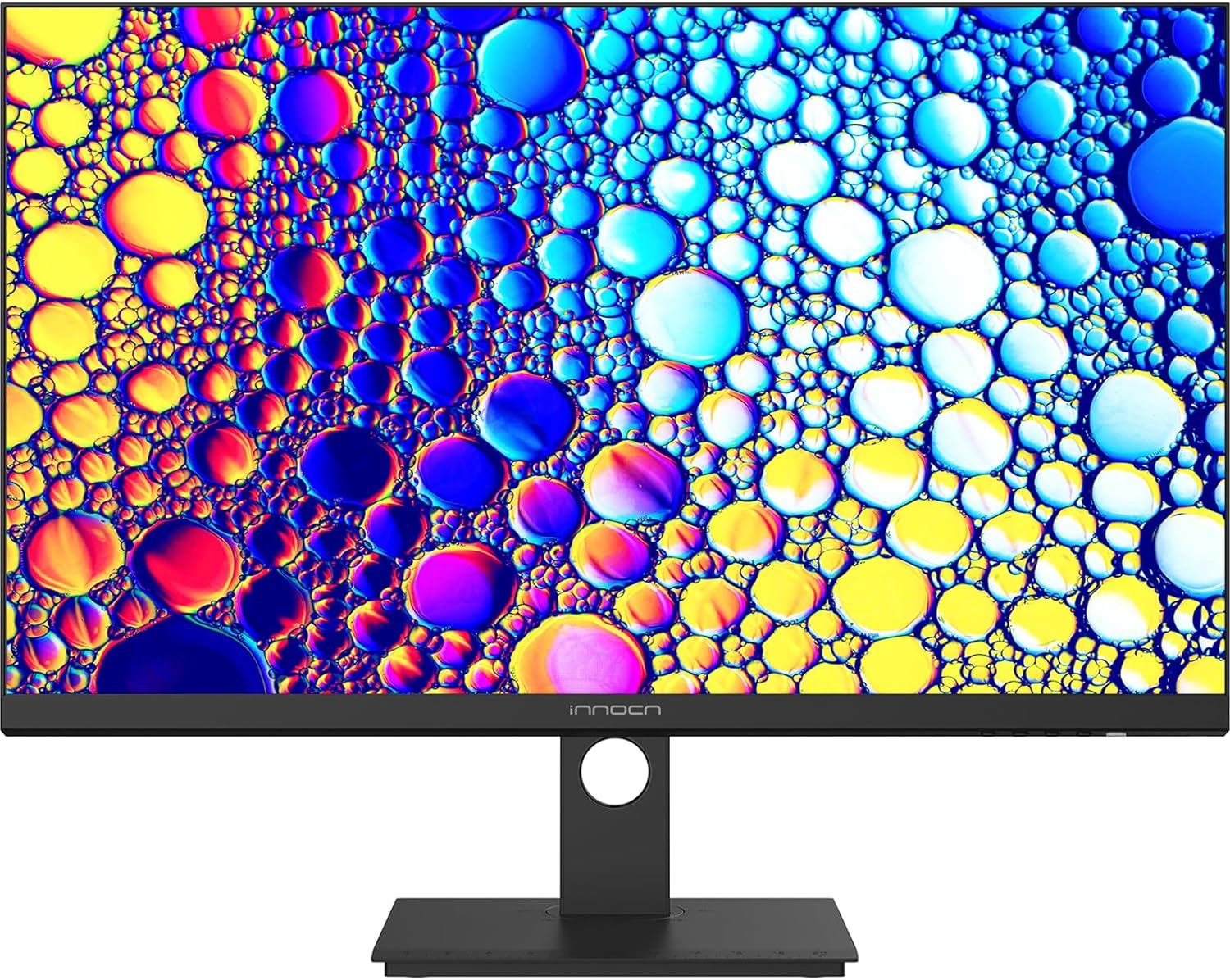 INNOCN 27 Inch 4K Monitor Computer UHD 3840 x 2160 LCD IPS Display, HDR400, USB Type C DP HDMI PC Monitor for Mac Laptop, 1.07B+ Colors, Built-in Speakers, Pivot/Height Adjustable Stand, Black