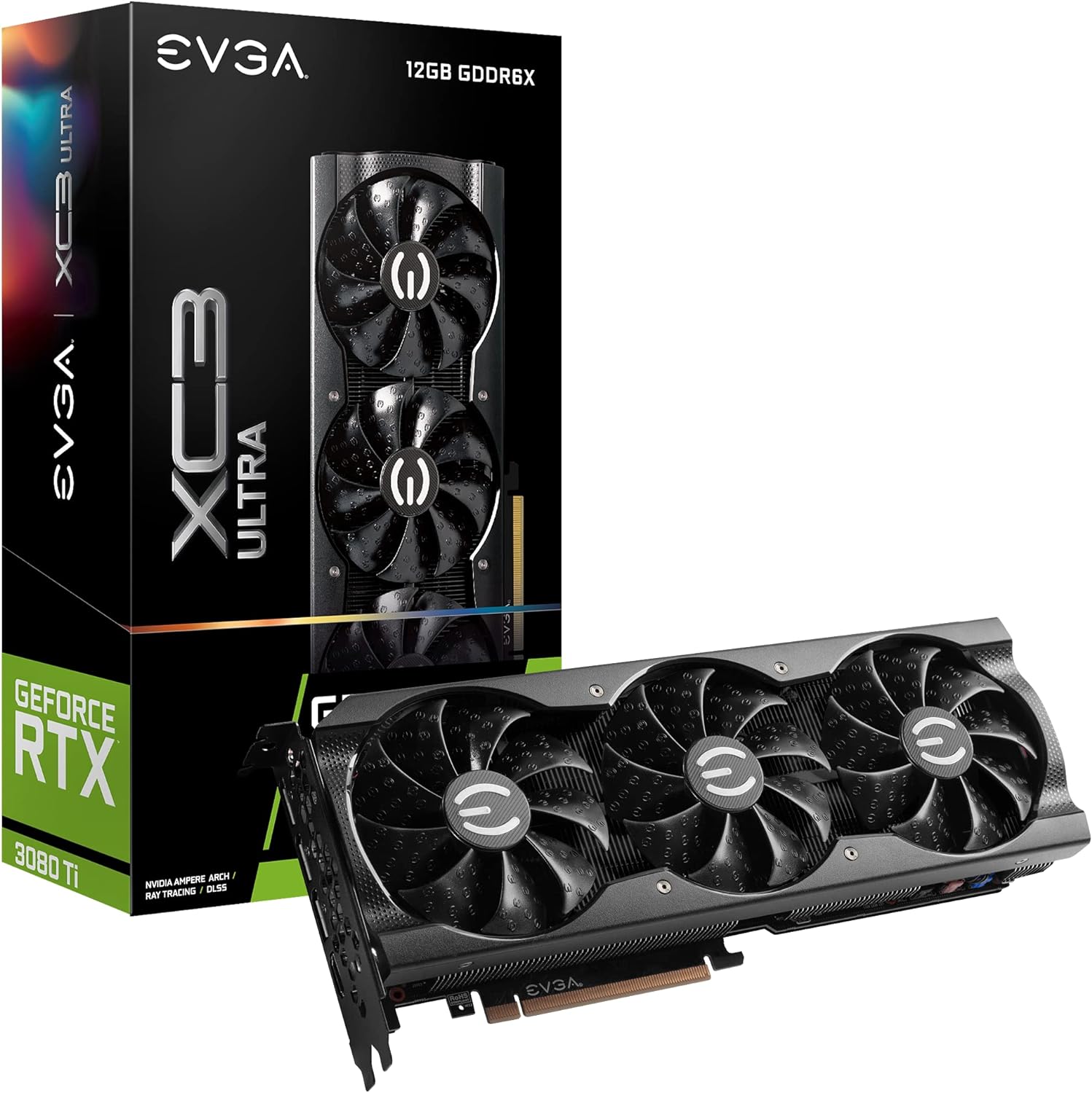 EVGA GeForce RTX 3080 Ti XC3 Ultra Gaming, 12G-P5-3955-KR, 12GB GDDR6X, iCX3 Cooling, ARGB LED, Metal Backplate (Renewed)