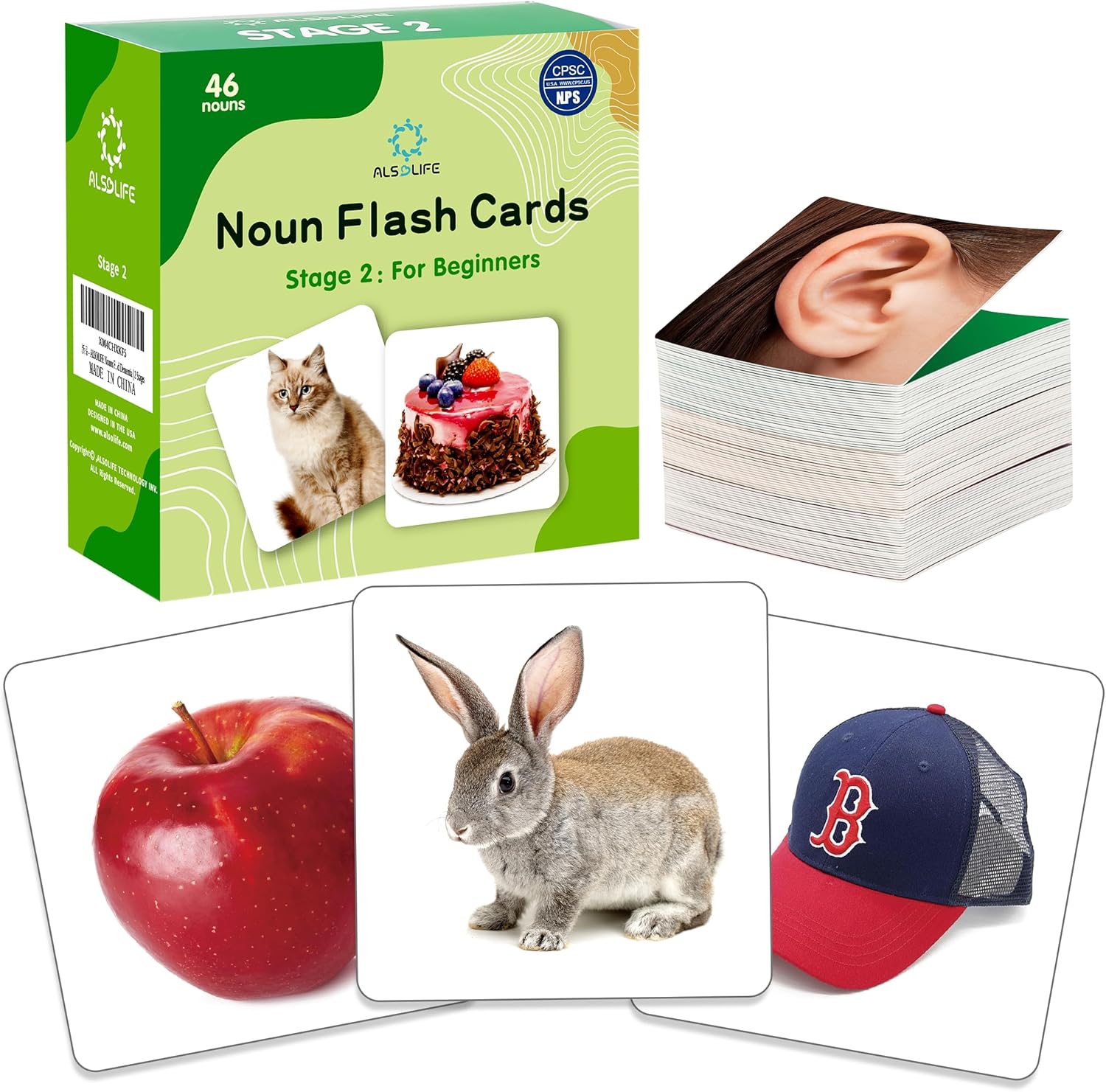 Stage-2 Speech Therapy Materials Flash Cards for Autism Learning, aba Therapy and Occupational Therapy| Nouns flashcards for Studying and Special Education| Best Gifts for Kids with Autism