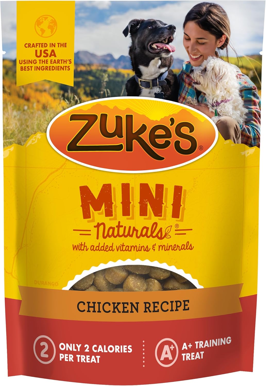 Zuke’s Mini Naturals Dog Training Treats for Dogs of All Sizes, Pet Treats made with Real Chicken, 16 oz. Resealable Pouch – 16 oz. Bag