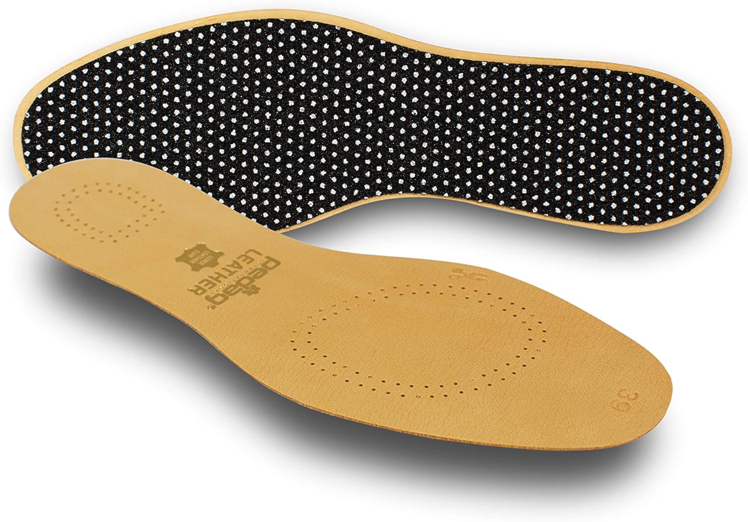 Pedag 172 Leather Naturally Tanned Sheepskin Insole with Activated Carbon, Tan, US W5/6 EU 35/36