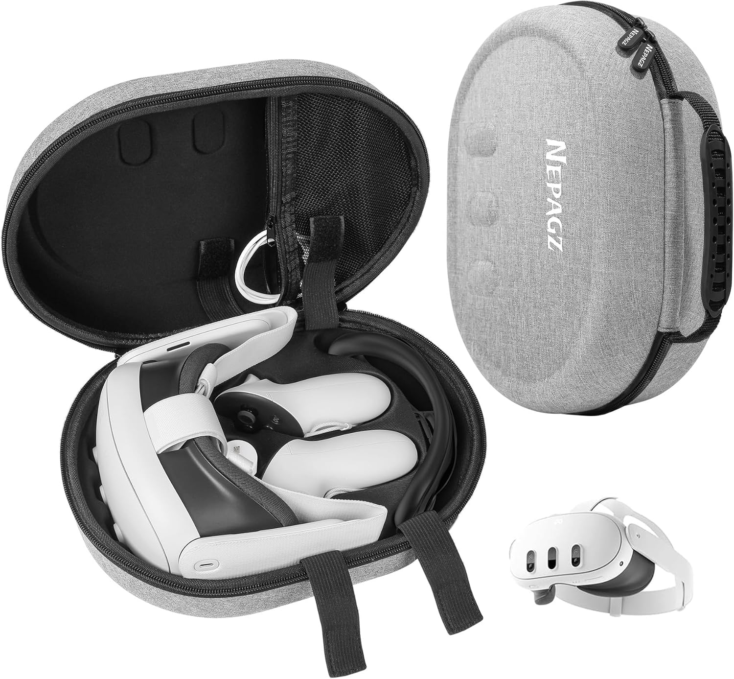 Hard Carrying Case Compatible with Apple Vision Pro/Meta Quest 2/1, Suitable for Travel Portable Protection Accessories for Oculus Quest 2/1 Apple Vision Pro, Pico 4/4 Ultra