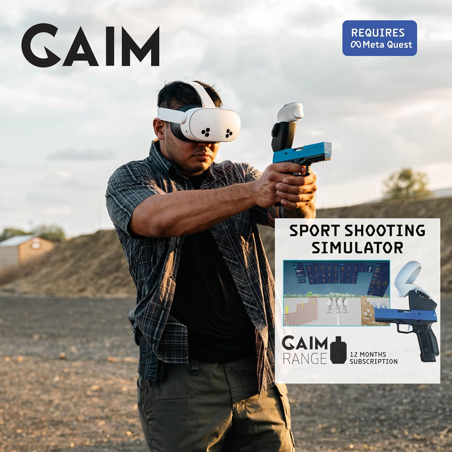 GAIM Sport Shooting Simulator | Virtual Reality Shooting Simulator | 12 Month Subscription on Software