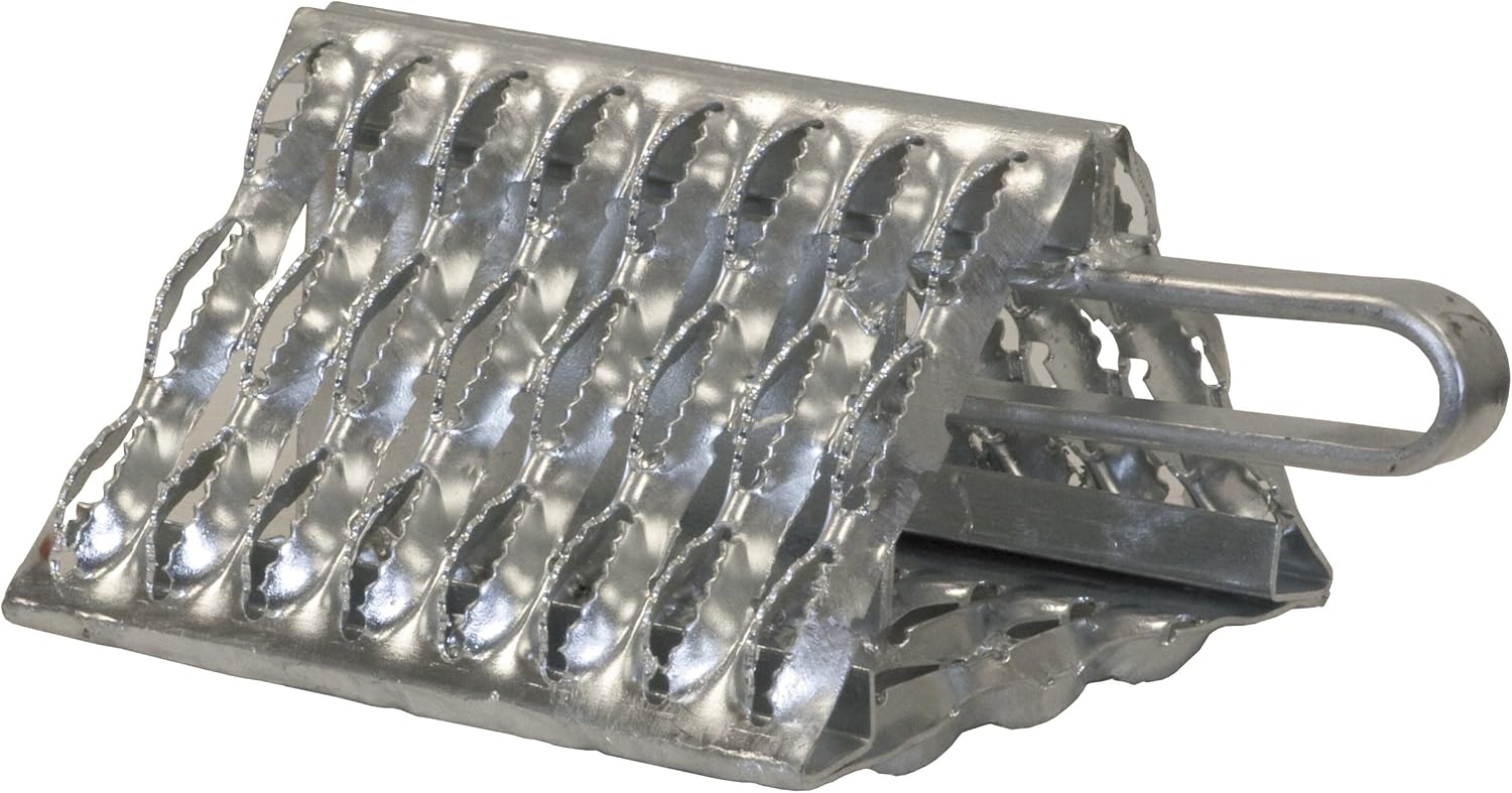 Buyers Products WC091060 Galvanized Serrated Wheel Chock, 9 x 10 x 6 Inch, Texturized for Ideal Use for Off Road, Snowy, Muddy Or ICY Conditions for Truck Maintenance and Storage